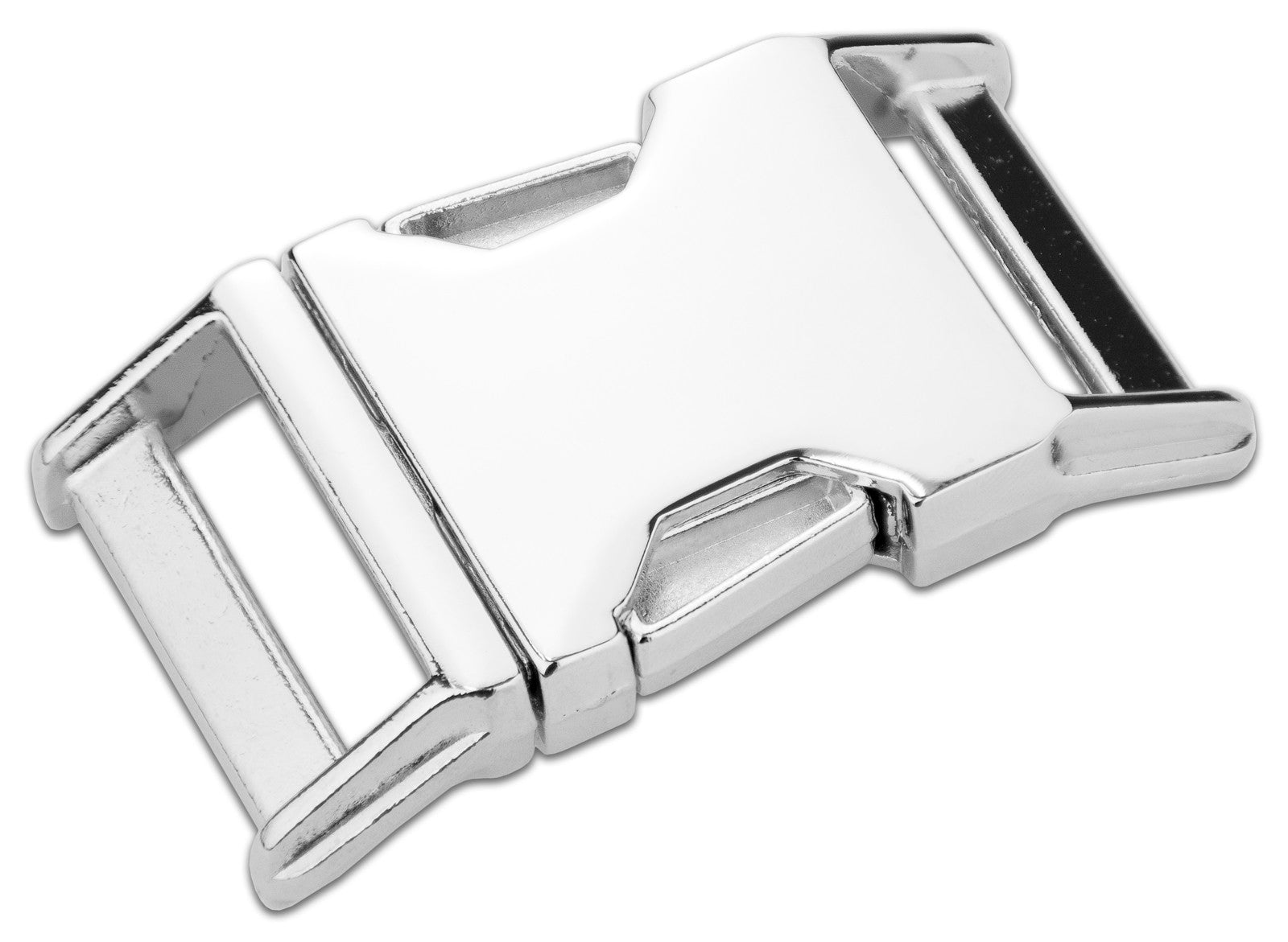 1-inch contoured nickel-plated side release buckle